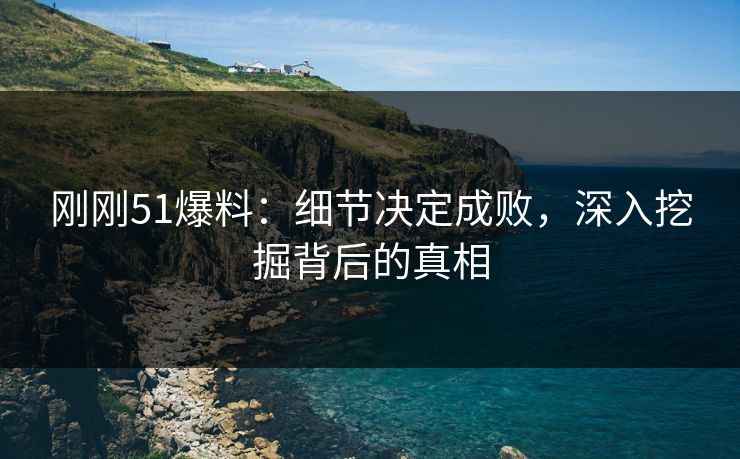 刚刚51爆料：细节决定成败，深入挖掘背后的真相