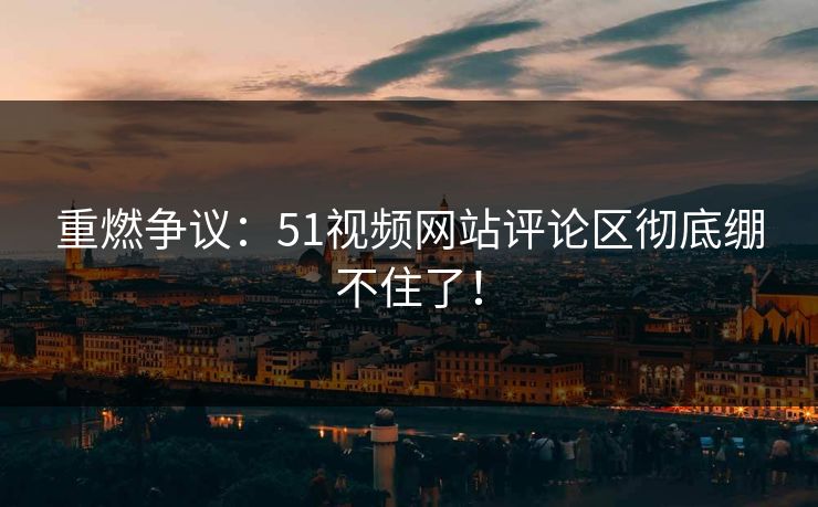 重燃争议：51视频网站评论区彻底绷不住了！